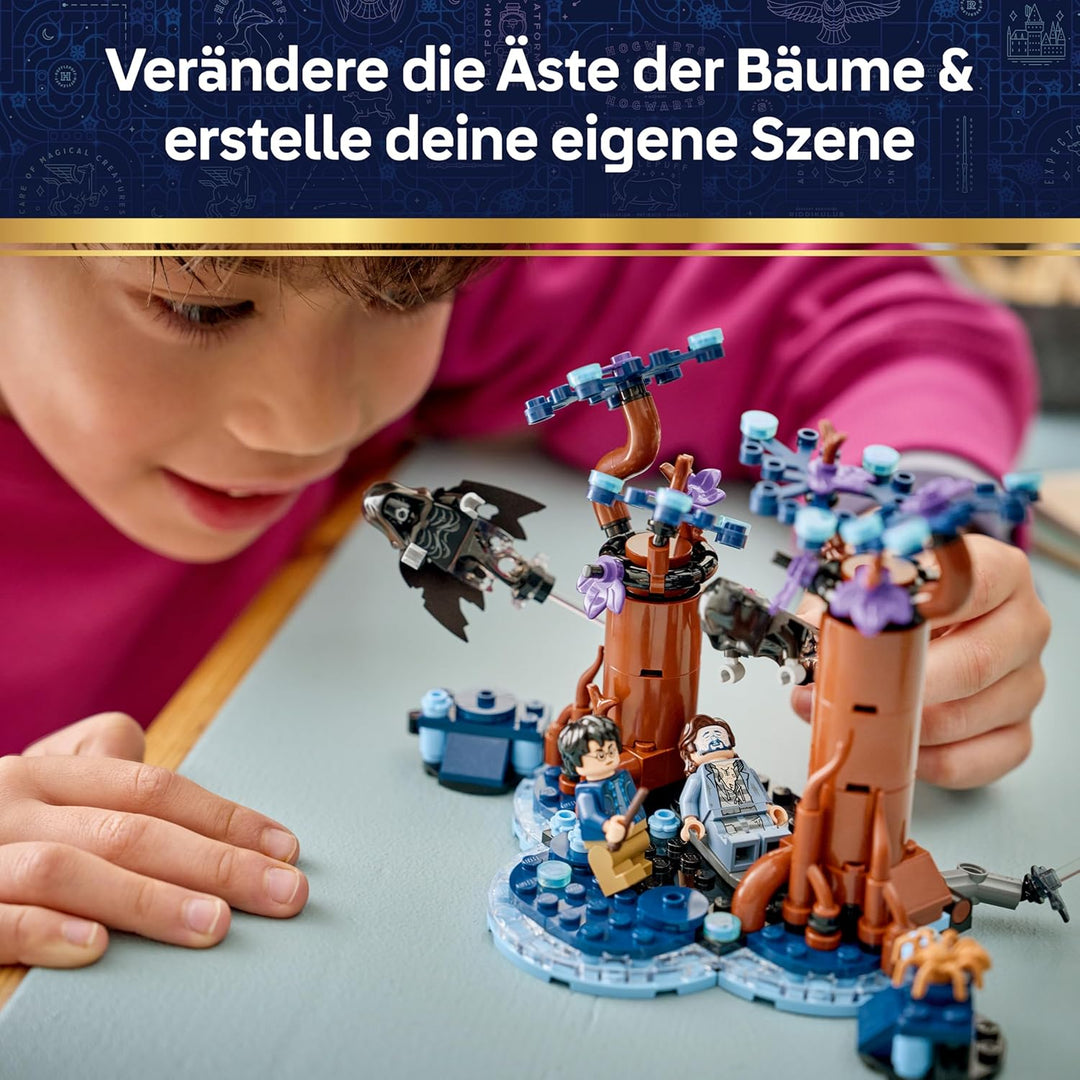 LEGO Harry Potter Verbotener Wald: Expecto Patronum Spielzeug - Modell mit 2 Dementoren, Hirsch und