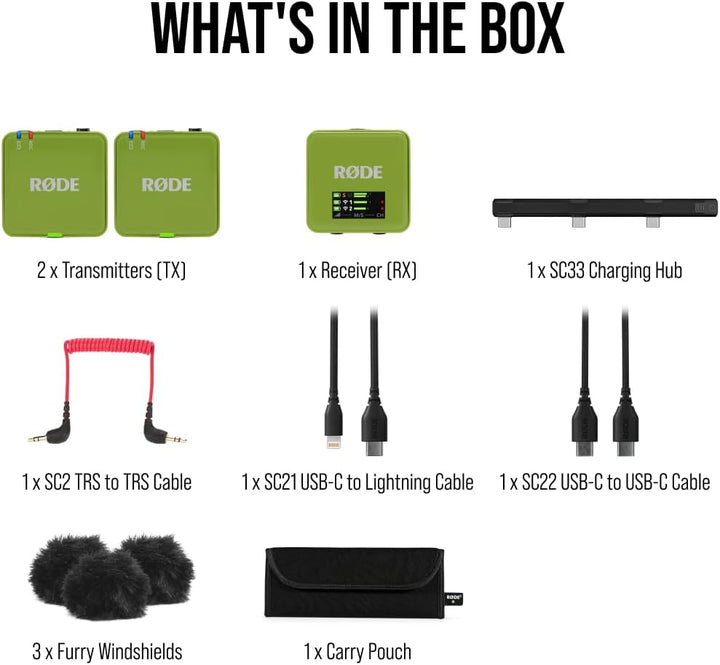 RØDE Wireless GO (Gen 3) – Kompakter kabelloser Mikrofon – Kristallklarer Klang, 32-Bit Float Aufnah