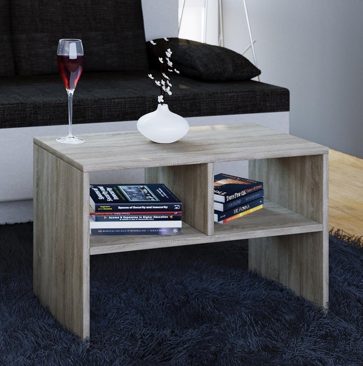 VCM Holz Beistelltisch | Couchtisch schlicht | Masse ca. H. 40 x B. 63 x T. 30 cm | Wohnzimmertisch