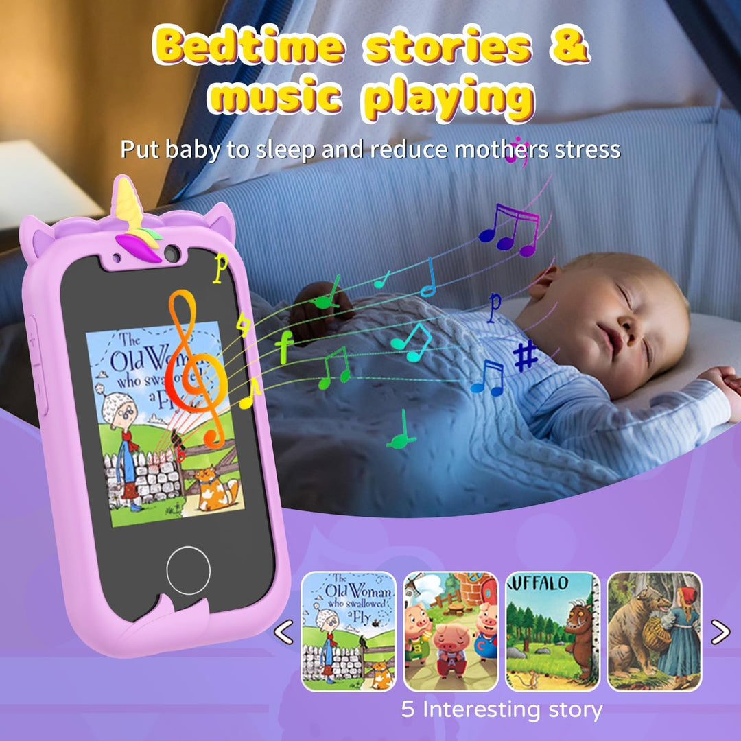 Kinder Handy, Ashfly Kinder Smartphone Spielzeug, Weihnachts Geschenke Spielzeug für 3 4 5 6 7 8 9 1