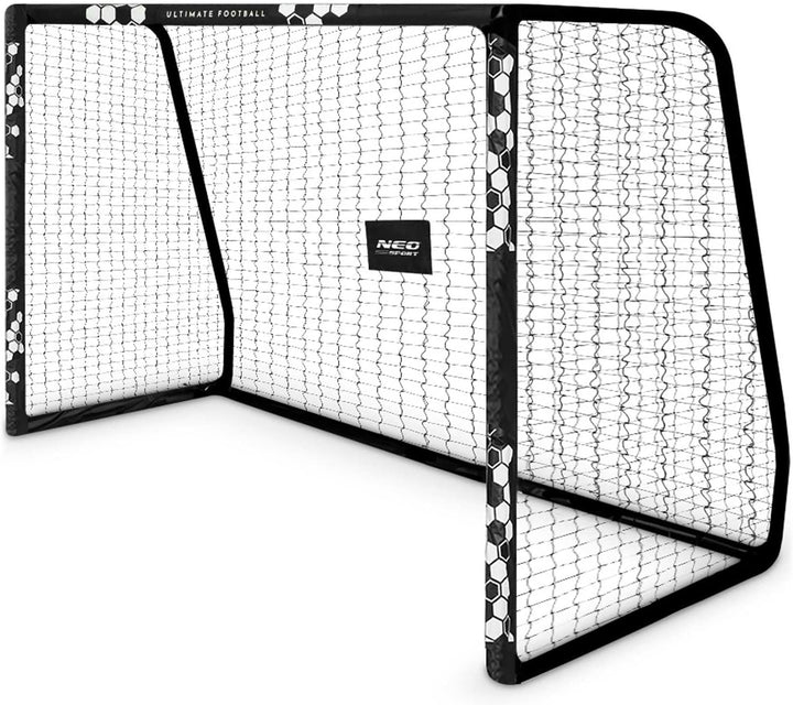 Neo-Sport Fussballtor Fussball Tor für Kinder und Erwachsene Mit Schutzhülle 300 x 200 x 120 cm Schw