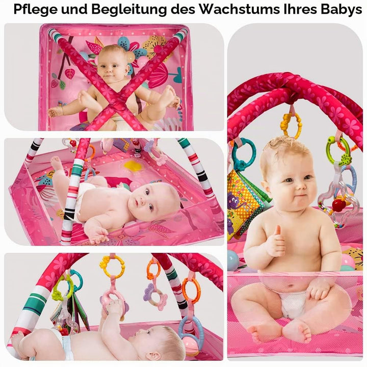 Baby Spielbogen Baby Spieldecke mit Musik &amp; Lichtern ，Pädagogisches Spielzeug für Baby &amp; Kleinkinder