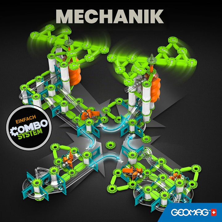 Geomag - Mechanics Gravity Loops & Turns - Lern- und Kreativspiel für Kinder - Magnetische Bausteine