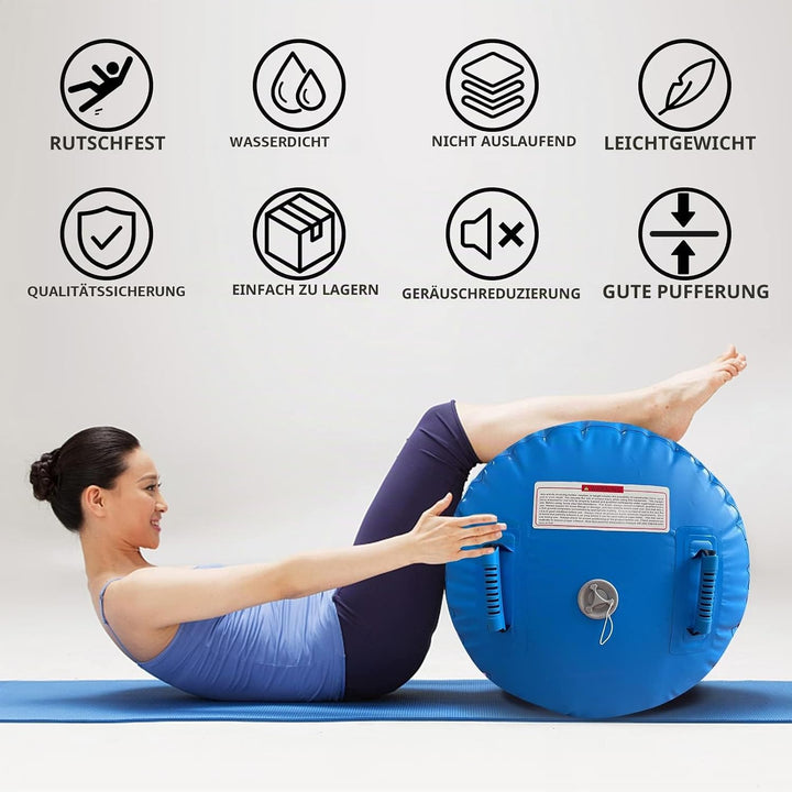 Aufblasbare Air Roll Air Barrel Gymnastik Tumbling Matten, Airspot Gymnastikmatte mit Pumpe, Gymnast