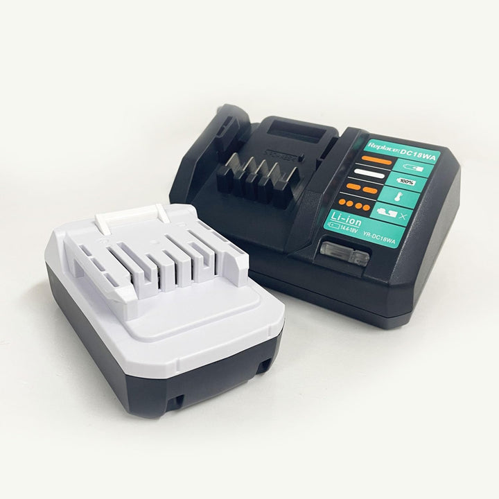FengWings® 18V 2.0Ah BL1813G Akku + Ladegerät DC18WA Ersetzen für Makita G-Series Tool Battery BL182