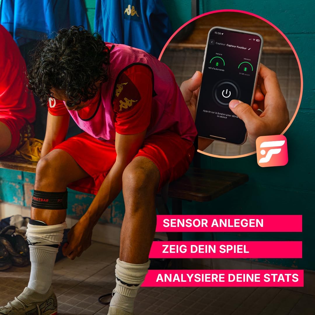 Footbar Meteor Aktivitätstracker für Fussball, Tracking und Bewertung der Fussballleistung und des S