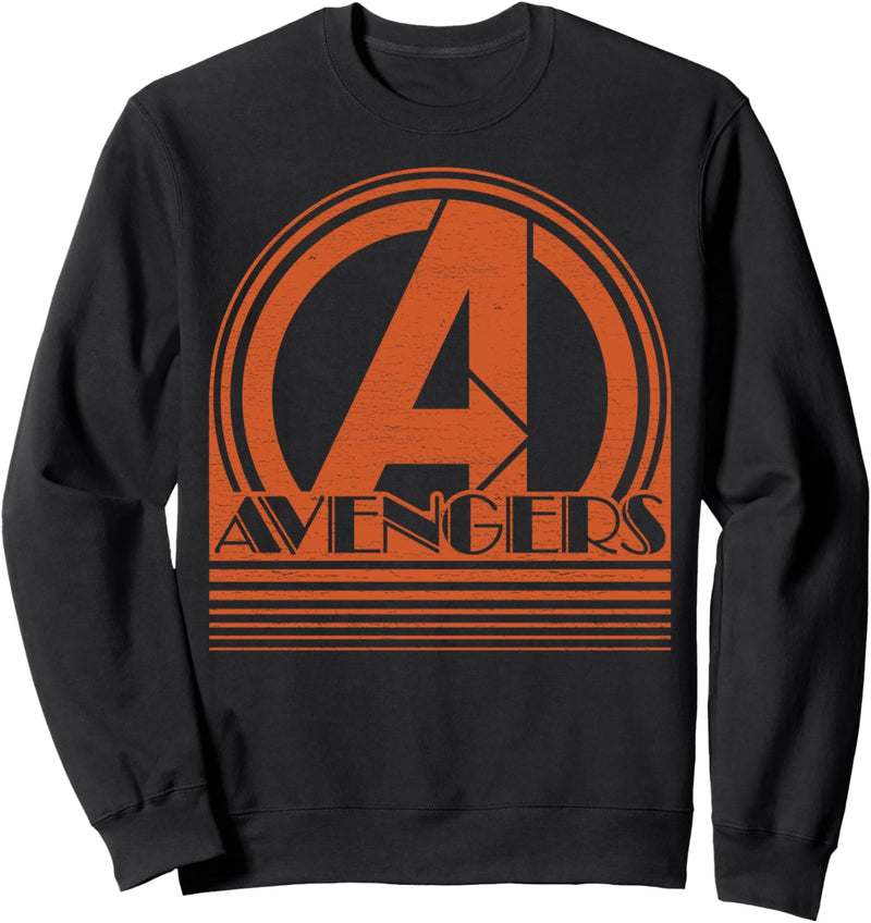 Marvel Avengers Cinematic Striped Text Sweatshirt