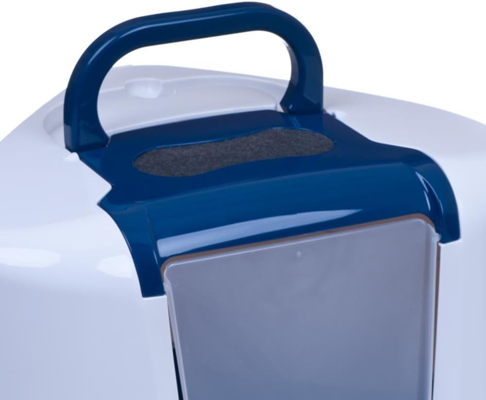 XL Katzentoilette Ecktoilette 56 x 45 cm Flip Corner blau/hellblau, blau/hellblau