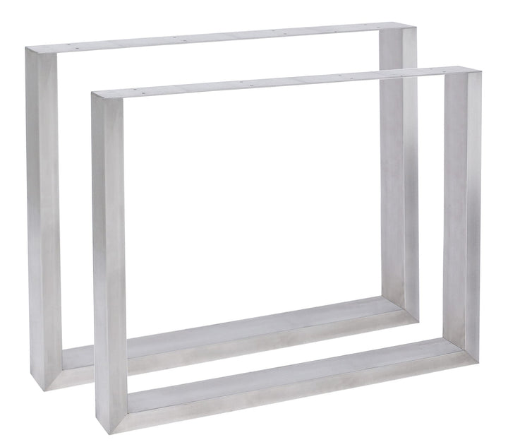 CLP 2er Set Tischbeine Velden I Tischkufen Aus Vierkantprofilen I Höhe 72 cm I Pulverbeschichtetes G