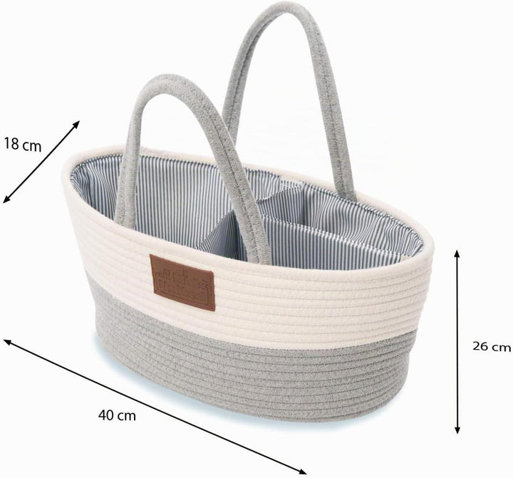 all Kids United Baby Wickel-Organizer; Windelkorb Babykorb Wickel-Tasche für Windeln &amp; Wickel-Utensi