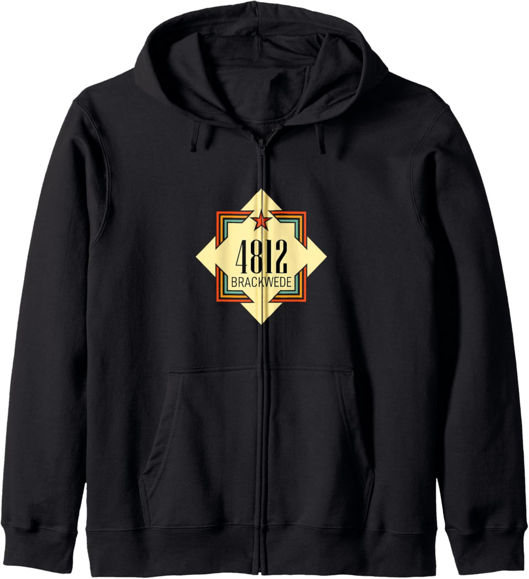4812 Brackwede - Alte PLZ - Retro Outfit Kapuzenjacke