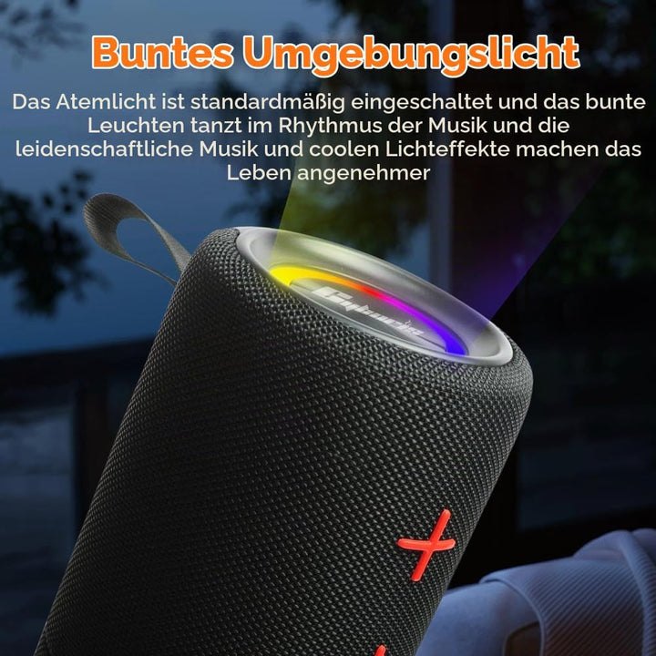 2 in 1 Magnetischer Dual Splittable Bluetooth Lautsprecher, 40W Tragbare Wireless Lautsprecher mit D