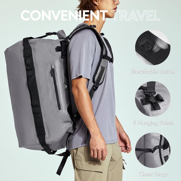 Haimont wasserdichter Rucksack, vielseitig wasserdicht Tasche, Dry Bag komfortabel, RollTop, Strand,