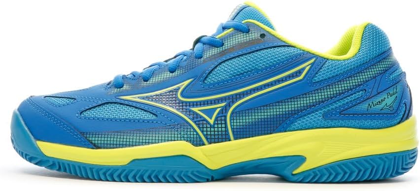 Mizuno Padelschuhe Break Shot 4 Padel 41 EU Peace Blue Acid Lime Dresden Blue, 41 EU Peace Blue Acid