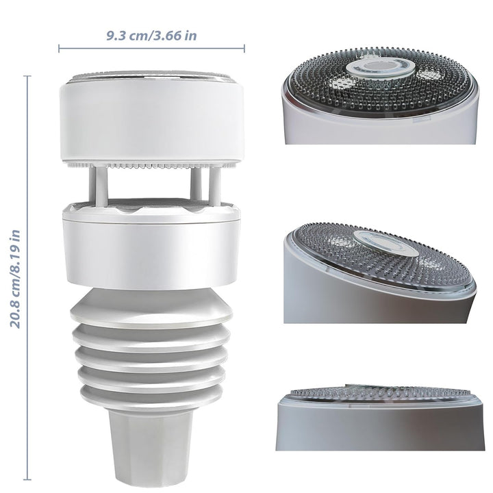 Ecowitt Wittboy Wetterstation funk mit aussensensor, 3-in-1-WiFi-Wittboy-Hub, 7-in-1 solarbetriebene