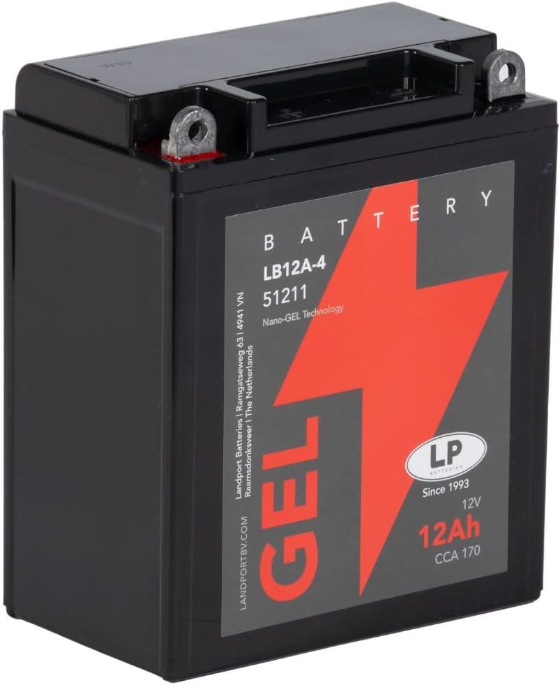 Landport Gel Roller- u. Motorradbatterie GB12A-A (YB12A-A Gel) DIN51211