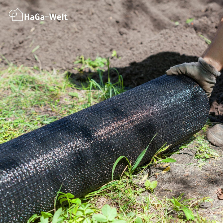 HaGa® Maulwurfnetz 1m x 100m Maulwurf Maulwurfschutz für Rasen und Rollrasen Laubschutznetz Teichnet