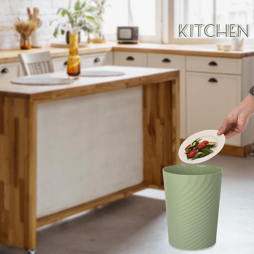 UUJOLY Kleiner Mülleimer aus Kunststoff, für Badezimmer, Waschküche, Küchen, Büros, Kinderzimmer, Sc