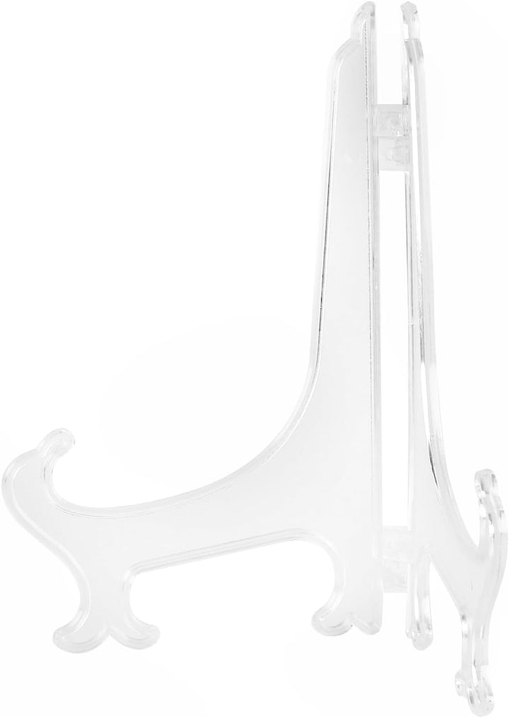 20 Stück Tellerständer aus Kunststoff, 8 Inch Transparent Bilderständer, Kartenständer für Teller, K