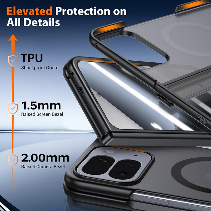 Transparente Magnetische Hülle für Google Pixel 10 Pro Fold: Kompatibel mit MagSafe/Pixelsnap, Stoss