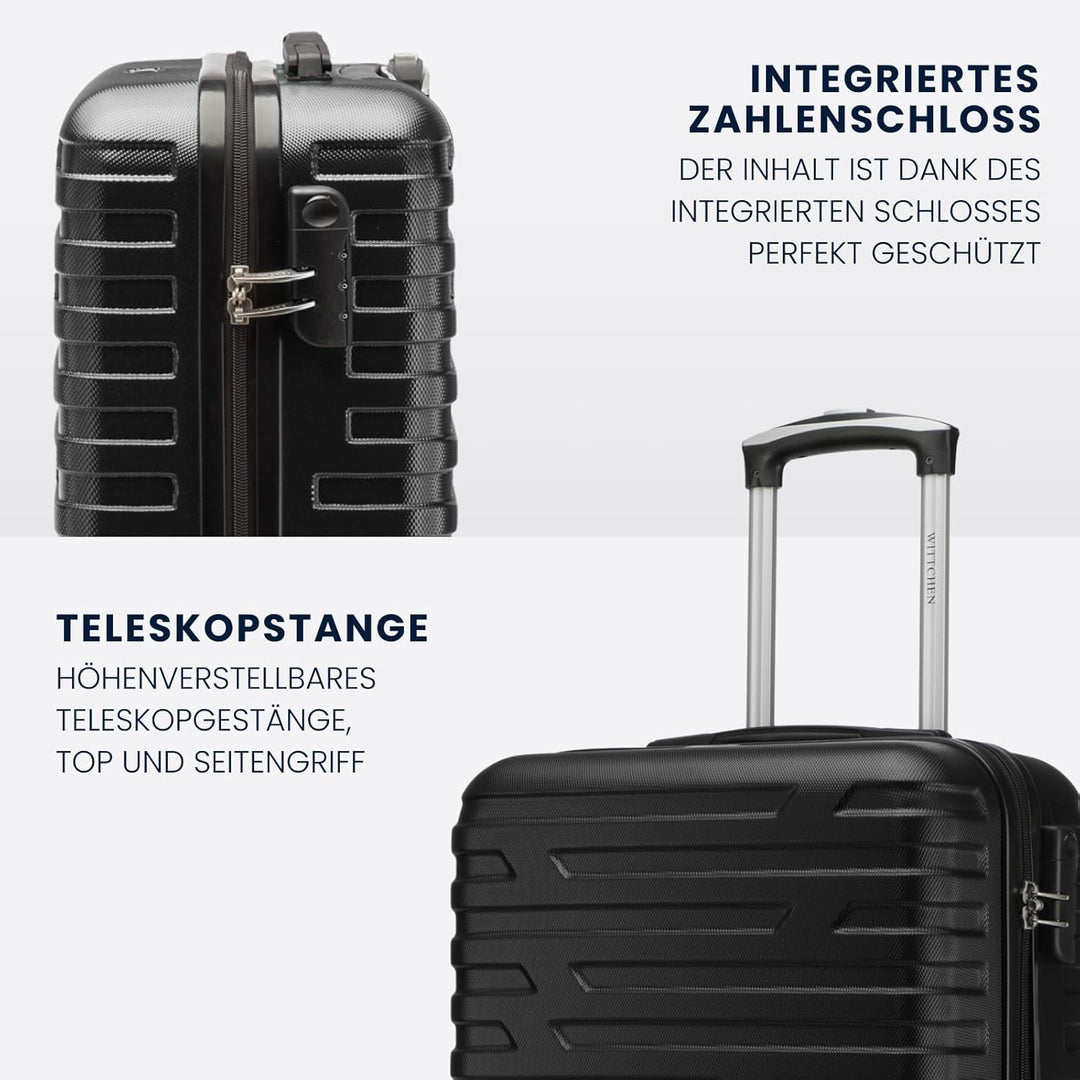 WITTCHEN A-line II Kabinengepäck Kabinenkoffer Handgepäck Rollkoffer Reisekoffer Bordkoffer Hartscha