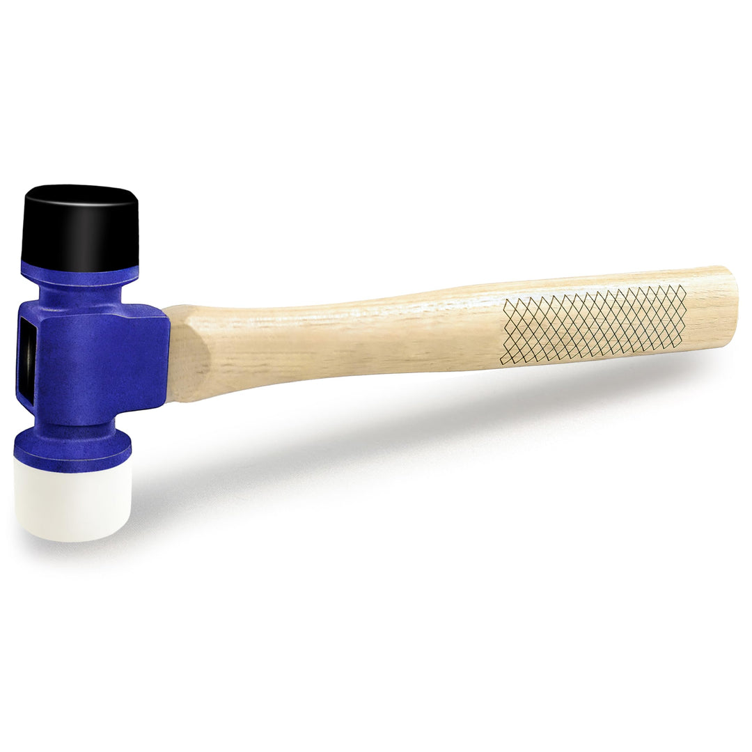 C&amp;T 24oz Rubber Soft Face Mallet Hammer,Gummihammer,D=45mm,Doppelseitig Mit 70°Hartem TPU Und 60°Wei