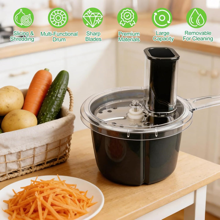 Gemüseschneider, Multifunktionaler Gemüseschneider für Thermomix TM5 & TM6, Gemüseschneider Spiralsc
