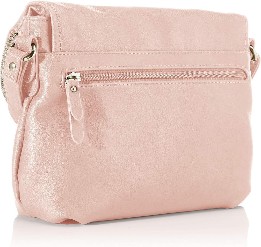 TOM TAILOR bags Lari Damen Umhängetasche Crossbody Bag 26,5 x 5 x 21 Light Rose, 26,5 x 5 x 21 Light