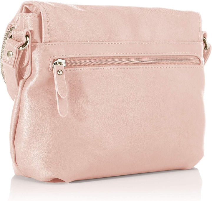 TOM TAILOR bags Lari Damen Umhängetasche Crossbody Bag 26,5 x 5 x 21 Light Rose, 26,5 x 5 x 21 Light