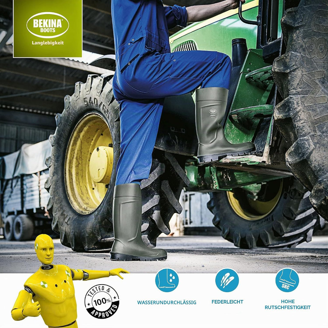Bekina Agrilite Steplite Easygrip S4 leichte Sicherheitsstiefel wasserdicht für Herren und Damen mit