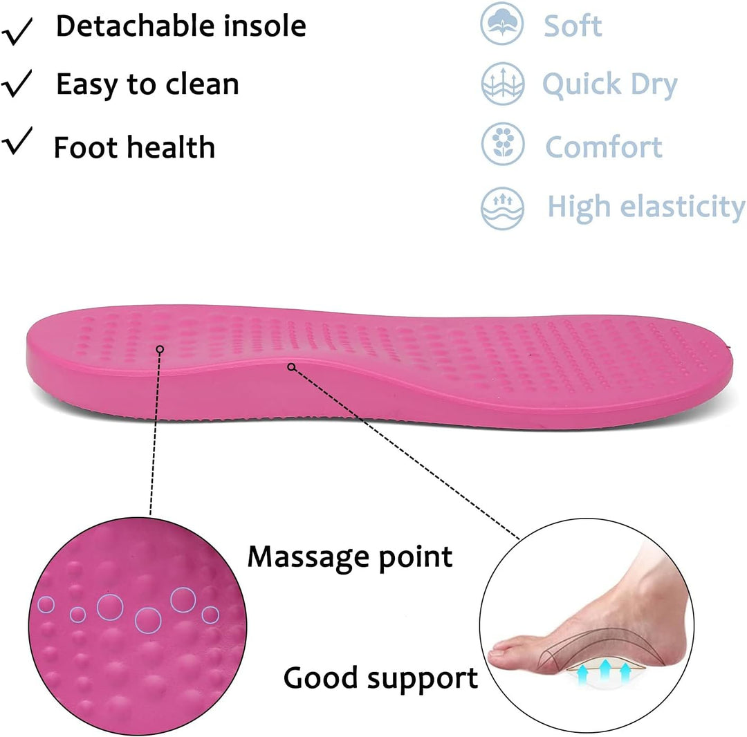 Unisex Clogs Pantoletten Sommer Hausschuhe Strand Sandalen Gartenschuhe mit Fussbett aus Weichem 36/