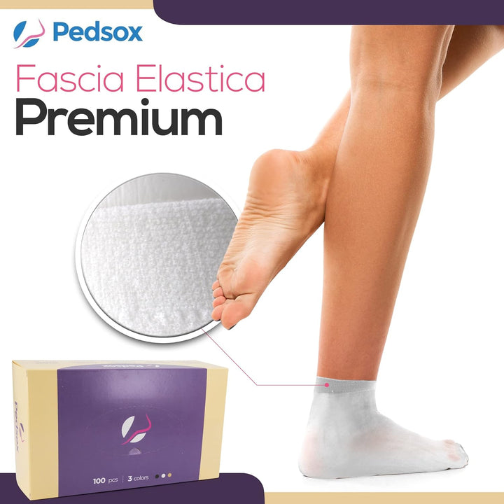 Pedsox - Nachfüllpack 200 Stück Premium Hygienische Socken Einheitsgrösse Grosse Grössen Weiss, Einh