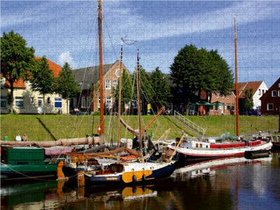 CALVENDO Puzzle Fischerhafen Carolinensiel, Ostfriesland 1000 Teile Lege-Grösse 64 x 48 cm Foto-Puzz