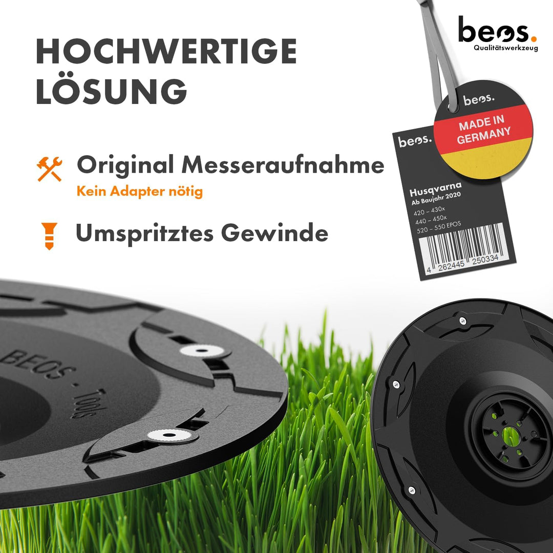 BEOS Tuning Messerteller für 7X Klingen - Husqvarna ab Baujahr 2020 | Glasfaserverstärkte Messersche