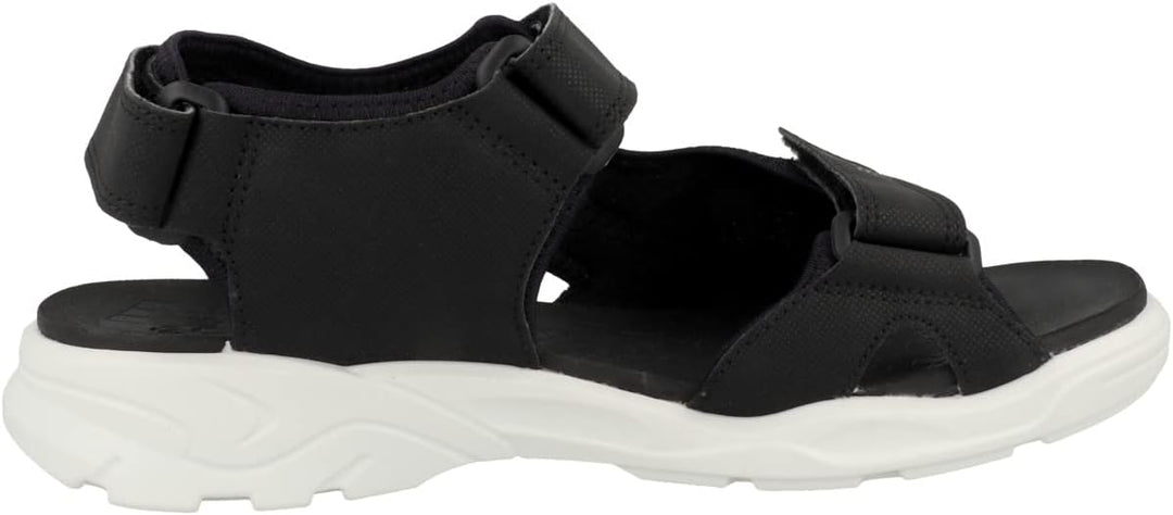 ECCO Jungen Biom Raft Flat Sandal 24 EU Schwarz, 24 EU Schwarz
