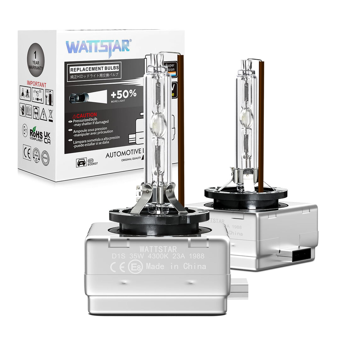 Wattstar D1S 4300K Glühlampe, Xenon-Scheinwerfer, 35 W HID, Scheinwerfer ersetzen, wasserdichtes IP6