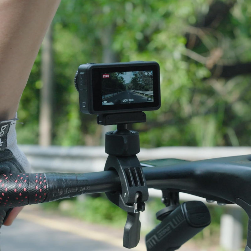 DJI Osmo Action 4 Radrennsport-Combo – Fahrradkamera mit 360°-Handschlaufe für Radfahrer, 1/1,3-Zoll