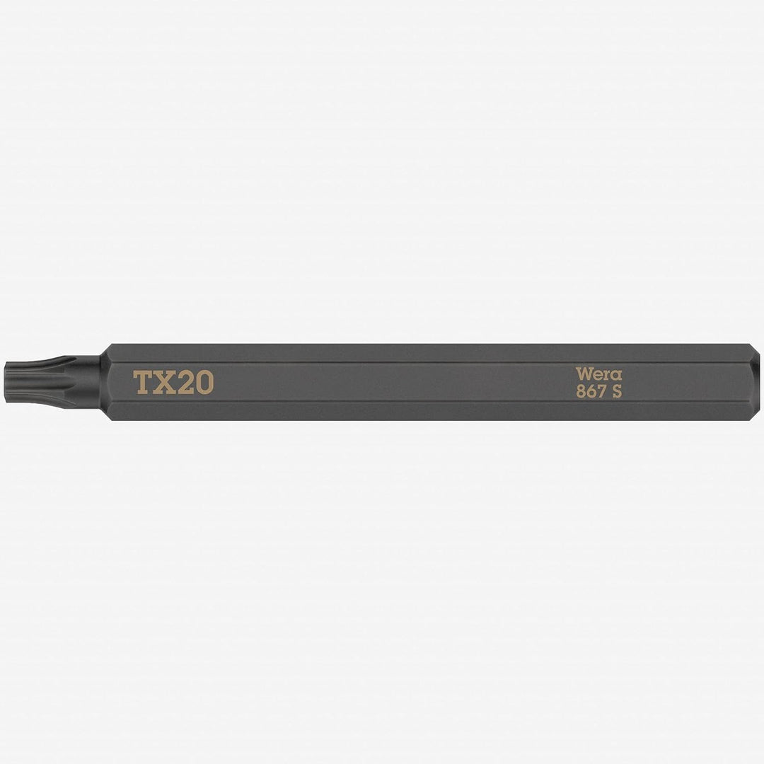 Bit 867 S TORX 20 x 70 mm 1/4 ″ TORX 20 Länge 70 mm 5 pièces