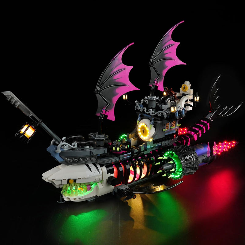 cooldac Led Licht Kit für Lego 71469 DREAMZzz Albtraum-Haischiff, Kreative Dekorlichter Set Kompatib