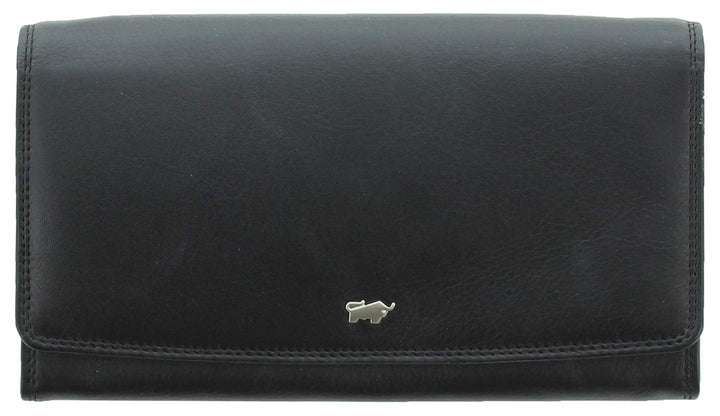 BRAUN BÜFFEL Geldbörse Golf 2.0 - aus echtem Leder (schwarz, 9 Fächer, Large)