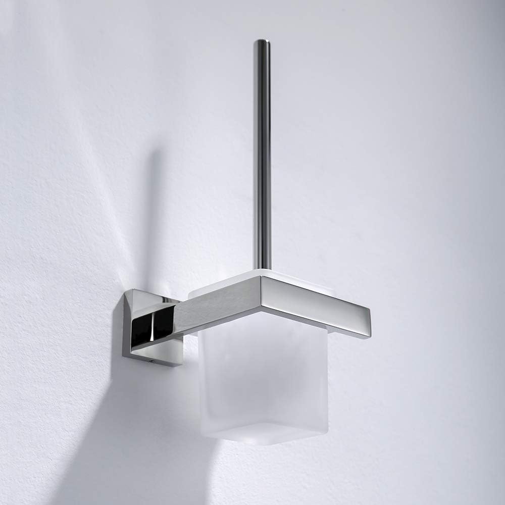 TURS Toilettenbürste mit Halter Speicher Stilvoll Metall Bürstenhalter SUS 304 Edelstahl Wall Mount,