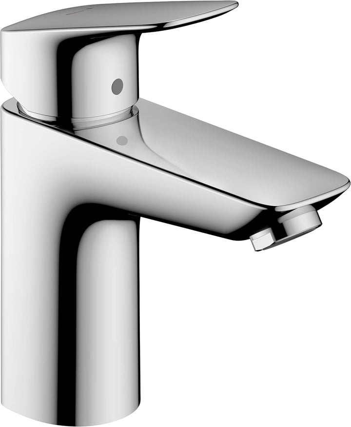 hansgrohe Wasserhahn Logis CoolStart (Armatur mit Auslauf Höhe 100mm und Zugstangen Ablaufgarnitur)