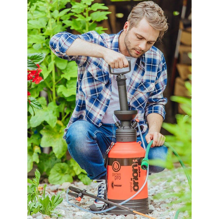Kwazar 20010006 Orion Super Drucksprühgerät mit Tragegurt 6,0 L, für den Garten, Pflanzenschutzmitte
