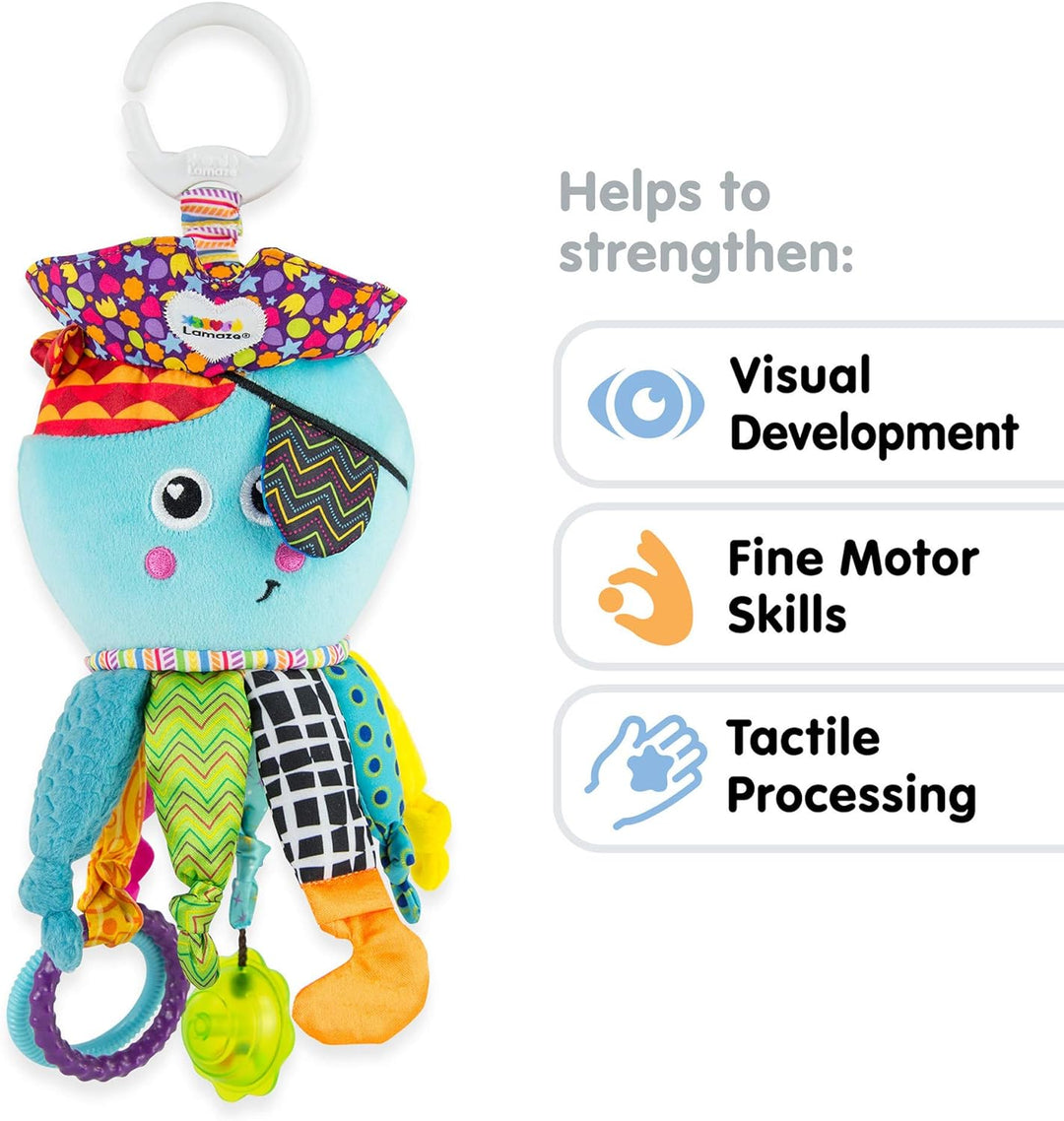 Lamaze Baby Spielzeug%22Captain Calamari, die Piratenkrake%22 Clip & Go, Hochwertiges Kleinkindspiel