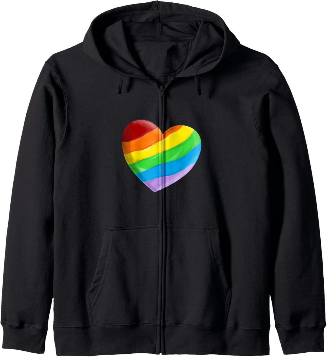 Gay Pride LGBT Lesben Liebe Equality Regenbogen Flagge Herz Kapuzenjacke