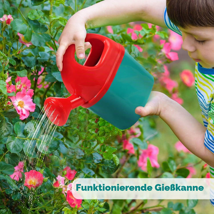 CUTE STONE Schubkarre für Kinder, Gartenwerkzeug-Set für Kinder, Gartenspielzeug mit Schubkarre, Han