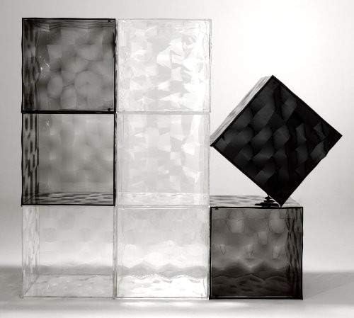 Kartell Optic, Crystal, 40 x 40 x 40 cm Senza anta Cristallo, Senza anta Cristallo