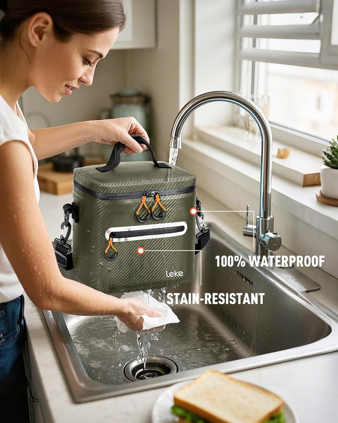 Lekesky 12/20L Verstärkter Isolierter Kühltasche – Tragbarer Kühltasche, Wasserdichter &amp; Undichtheit