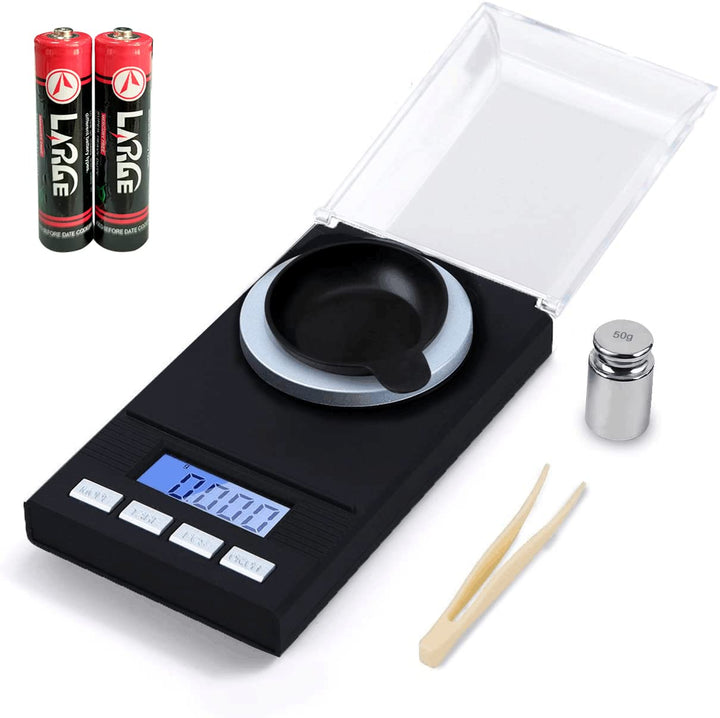 Feinwaage Milligramm Waage 50 X 0.001g Professionelle Digitale Milligramm Scale Taschenwaage Laborwa