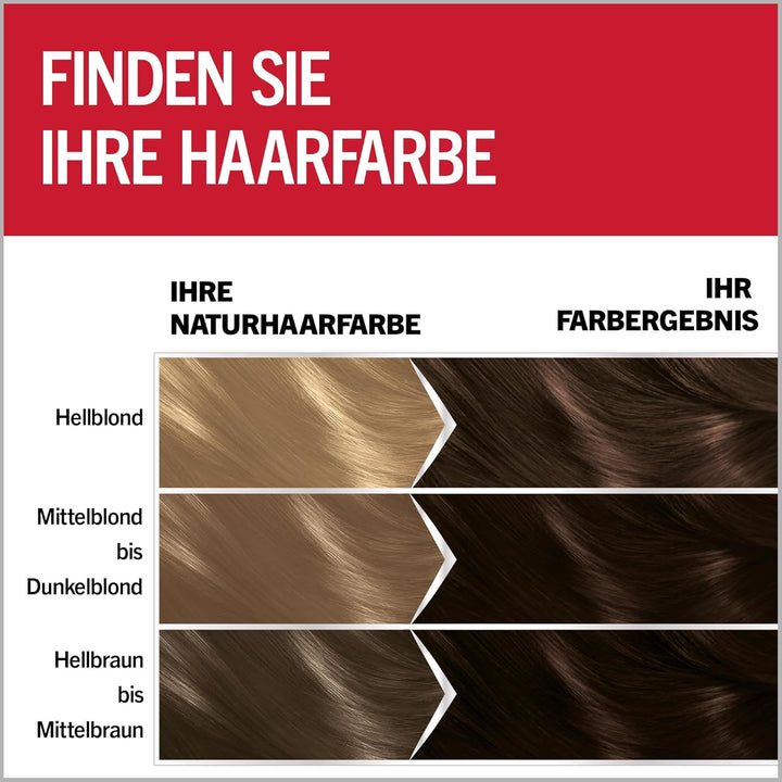 Brillance Intensiv-Color-Creme 874 Samtbraun (2x 160 ml), dauerhafte Haarfarbe mit Diamant-Glanz und